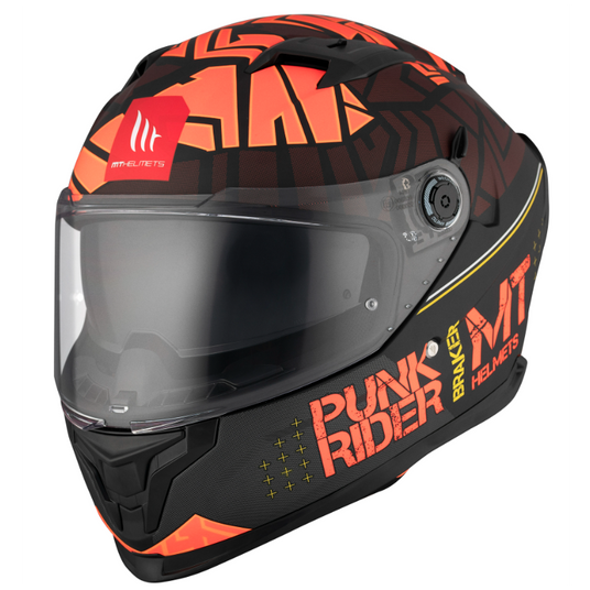Купить Мотошлем MT BRAKER SV PUNK RIDER B5 Matt Red