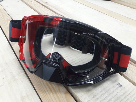 Мотоочки MT Goggles Mx Evo Stripes Black/Red