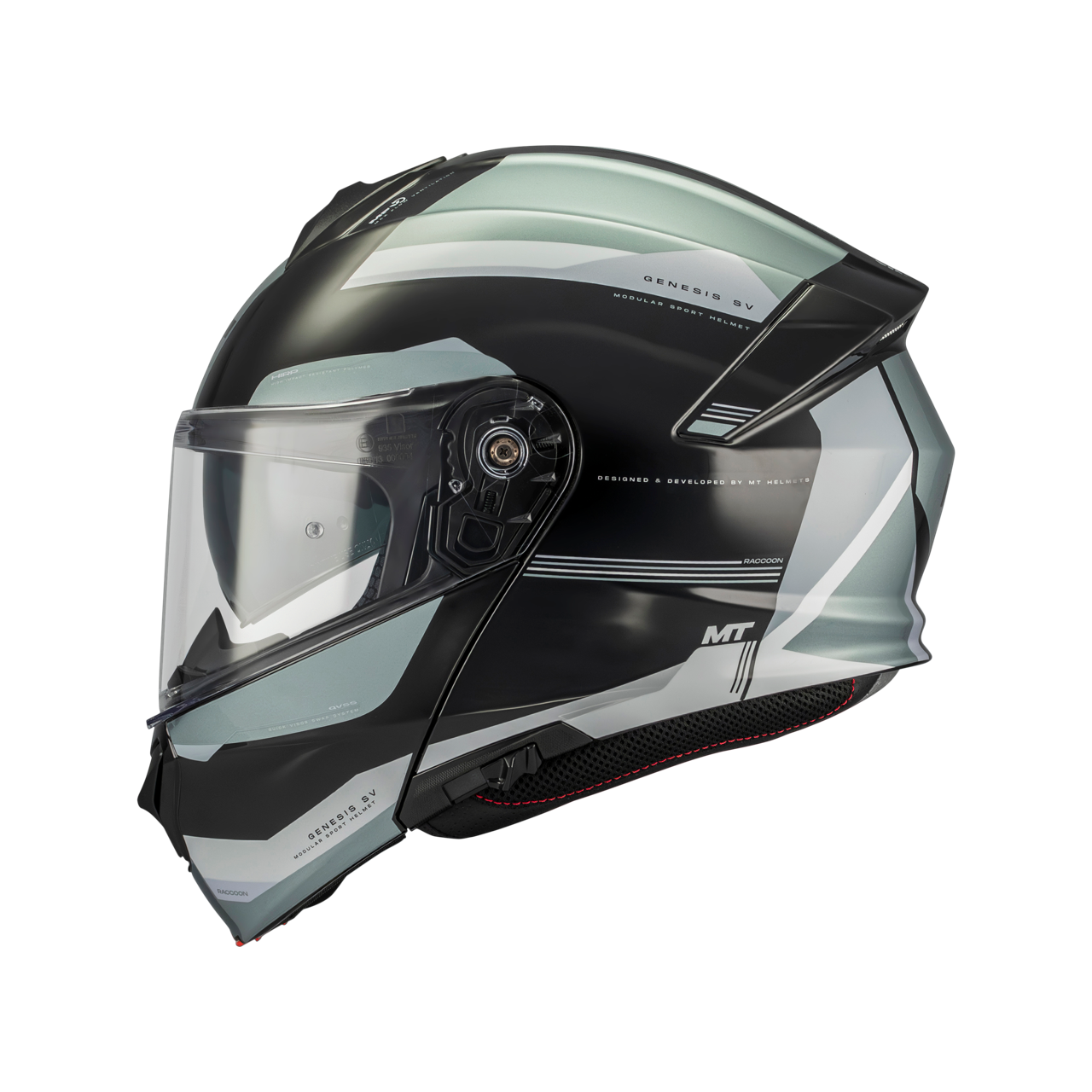 Купить Мотошлем MT GENESIS SV RACCOON B12 Gloss XS