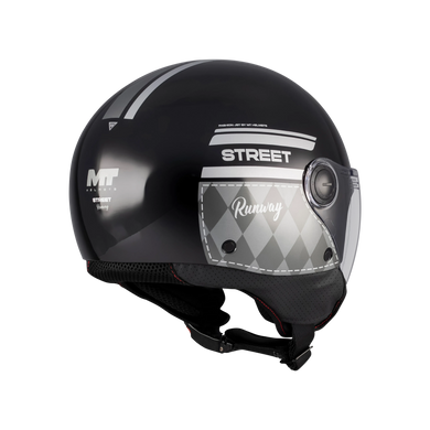Мотошолом MT STREET S RUNWAY B2 Gloss XS