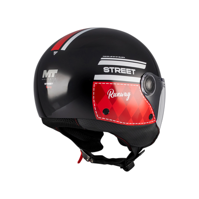 Мотошолом MT STREET S RUNWAY B5 Gloss XS