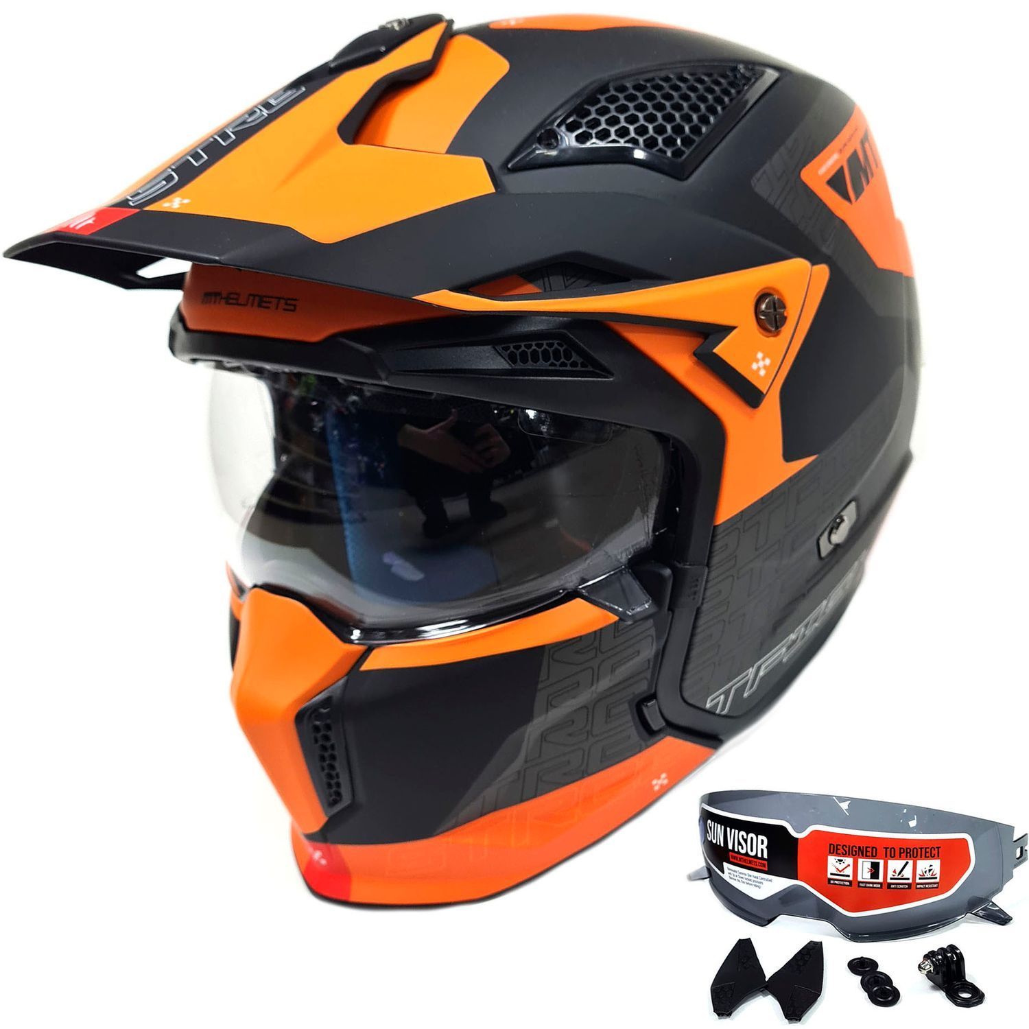 Купити Мотошолом MT Streetfighter SV S Totem B4 Matt Orange