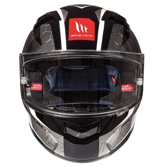 Купить Мотошлем MT KRE GLOSS SNAKE CARBON 2.0 Grey