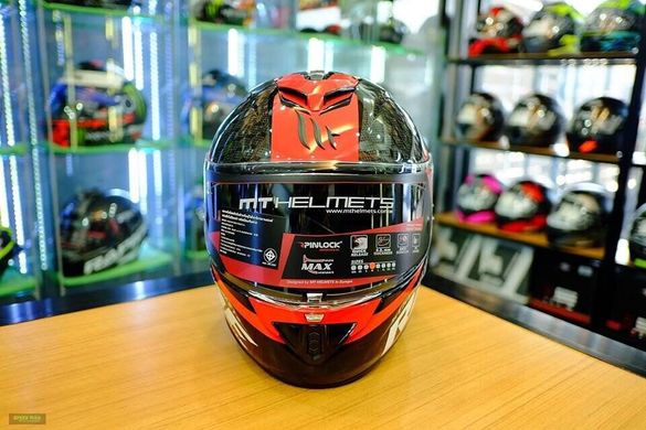 Мотошлем MT RAPIDE PRO Carbon Gloss Red L