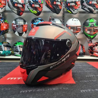 Мотошолом MT THUNDER 4 SV Jerk B5 Matt Red XS