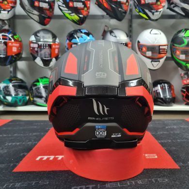 Мотошолом MT THUNDER 4 SV Jerk B5 Matt Red XS