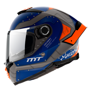Мотошолом MT THUNDER 4 SV CHEEP A7 Matt Blue XS