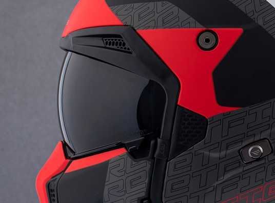 Купити Мотошолом MT Streetfighter SV S Totem B15 Matt Red ECE2206