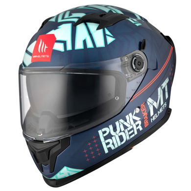 Мотошолом MT BRAKER SV PUNK RIDER C7 Gloss Blue XS