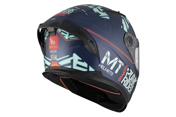 Мотошлем MT BRAKER SV PUNK RIDER C7 Gloss Blue XS