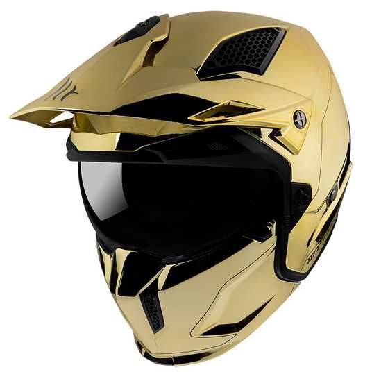 Купить Мотошлем MT STREETFIGHTER SV Chromed A9 Gold