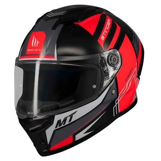 Купить Мотошлем MT STINGER 2 Tron B15 Gloss Red XXS