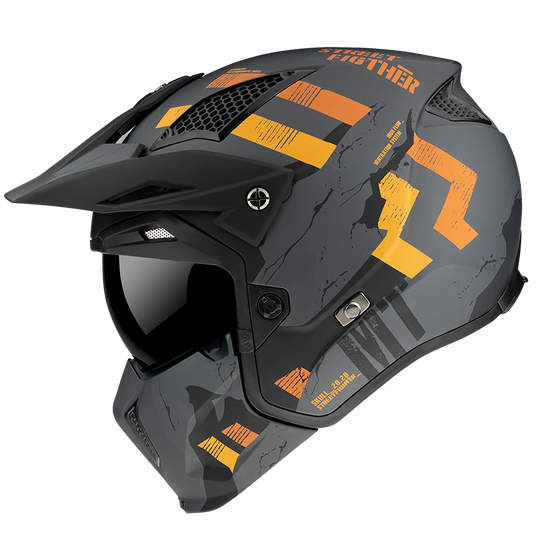 Купити Мотошолом MT Streetfighter SV Skull 2020 Matt Grey XXL