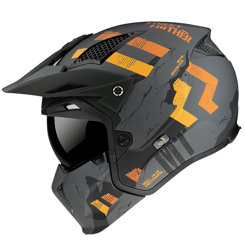 Купити Мотошолом MT Streetfighter SV Skull 2020 Matt Grey XXL