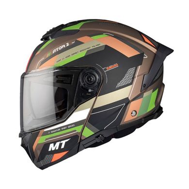 Мотошолом MT ATOM 2 SV BAST A6 Matt Green XS