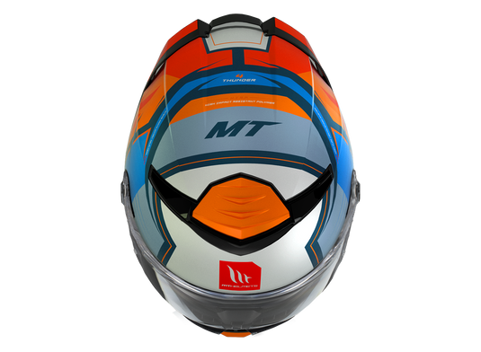 Купить Мотошлем MT THUNDER 4 SV Pental B4 Matt Orange