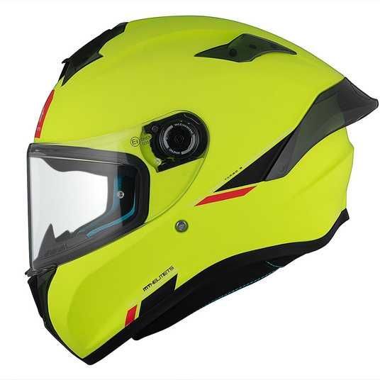 Купить Мотошлем MT Targo S Solid A3 Matt Yellow ECE2206